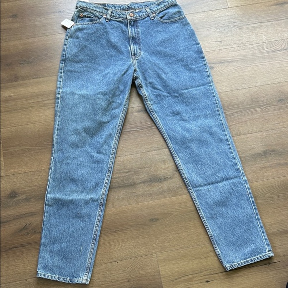 Jordache Vintage Straight-Leg Women's Jeans in Medium Blue Wash !! Size 17/18